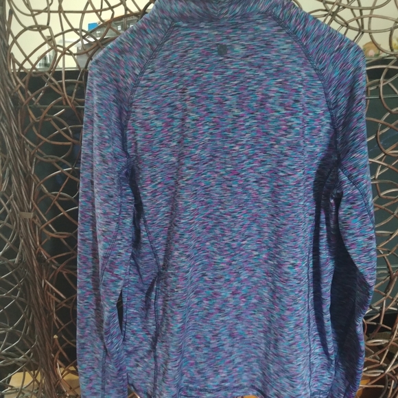 Purple Mid Zip Up Sweater - Picture 3 of 7